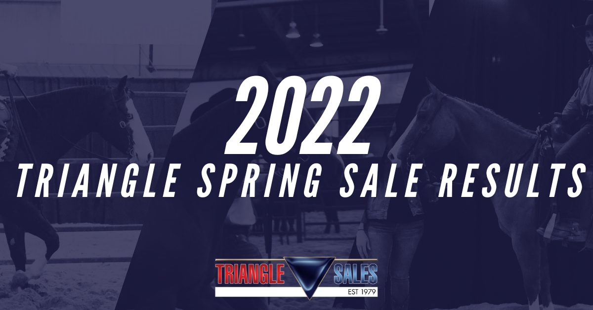 SALE HIGHLIGHTS NEWS Triangle Horse Sales